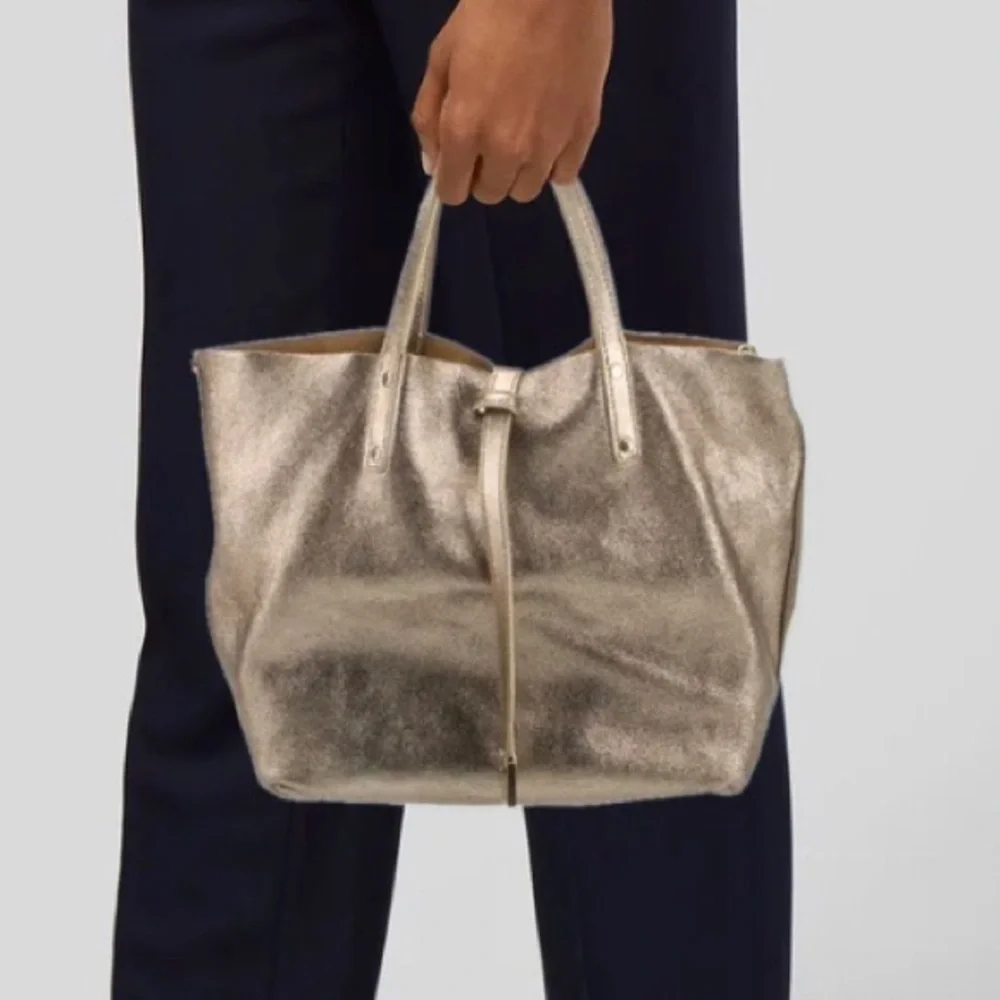 Tiffany & Co reversible gold suede leather tote bag - Picture 6 of 13